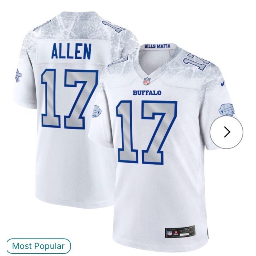 Nike Buffalo Bills‎ Josh Allen Rivalry Jersey White XL New With Tags